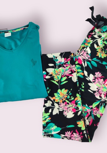 Bayan Uzun Kol Pijama Takımı