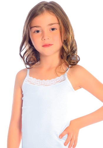 Kız Çocuk Askılı Atlet | Beyaz | 2 - 3 Yaş