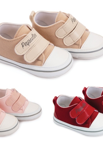 Papulin Bebek Patik, Unisex Spor Ayakkabı, Pamuklu Kumaştan İmal Edilmiştir