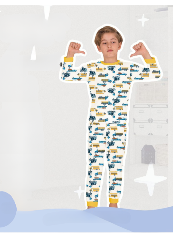 Araba Desenli Erkek Çocuk Pijama Takımı | 6 - 9 Yaş