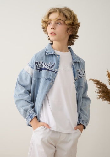 Erkek Çocuk Kot Ceket | Mavi | Baharlık | 8 - 12 Yaş