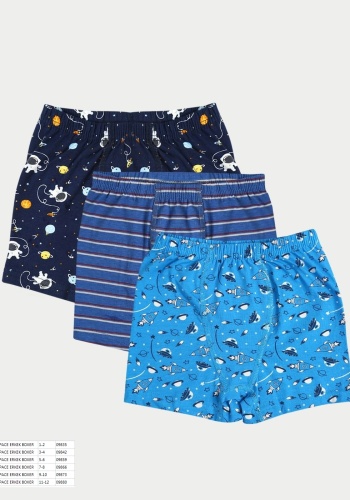 Space Desenli Erkek Çocuk Boxer 3 - 6 Yaş