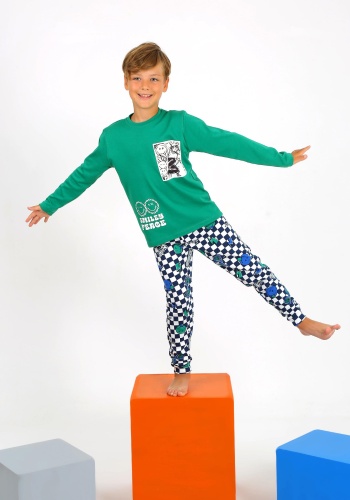 Erkek Çocuk Smıley Peage Baskıl Pijama Takımı