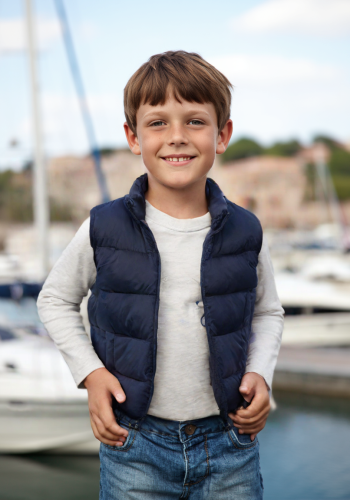 Erkek Çocuk Şişme Yelek | Siyah Renk | 7 - 10