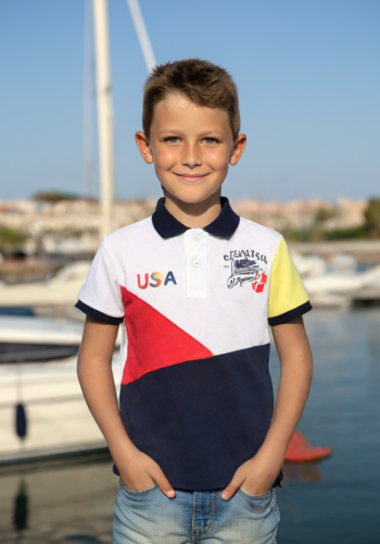 Polo Yaka Kısa Kollu Erkek Çocuk Tişört