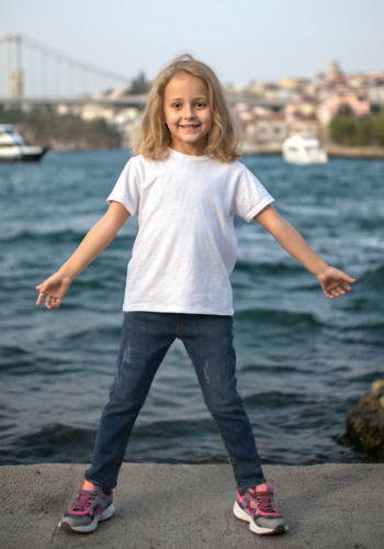 Kız Çocuk Dar Kesim Kot Pantolon