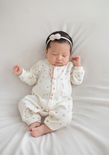 Kız Bebek Önden Çıtçıtlı Uzun Kol Ayaklı Bisiklet Yaka Tulum