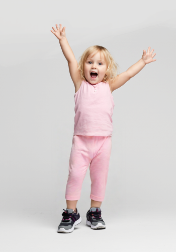 Kız Bebek Fuşya Bel Kısmı Lastikli Tayt - 6 - 24 Aylık - Fuşya Renk - Beli Lastikli -