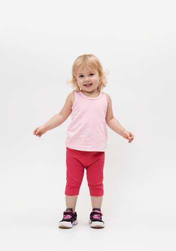 Kız Bebek Pembe Likralı Beli Lastikli Tayt - 6 - 24 Aylık - Pembe Renk - Likralı - Bel Kısmı Lastikli