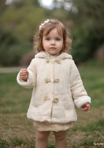 Kapşonlu Bebek Mont | Kız Bebek | 6 - 24 Ay | İçi Wellsoft