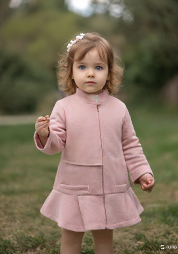 Kız Bebek Hırka | Pembe | Fermuarlı | 6 - 9 - 12 - 18 Ay