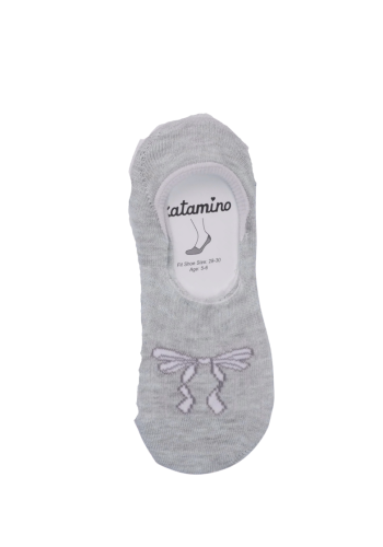 Kız Çocuk Fiyonklu Silikon Destekli Babet Çorap