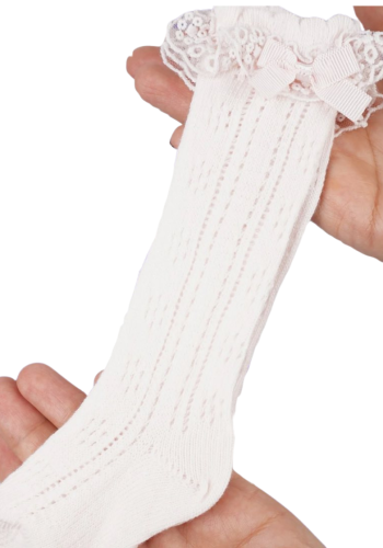 Kız Çocuk Dantelli Golf Çorap