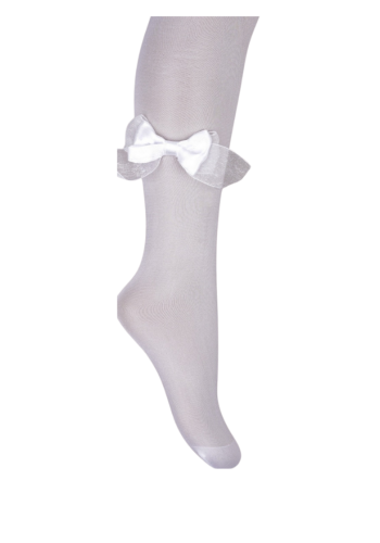 Kız Çocuk Fiyonklu Ince Külotlu Çorap