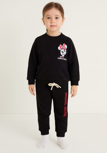 Kız Çocuk mickey mouse baskılı eşofman takımı