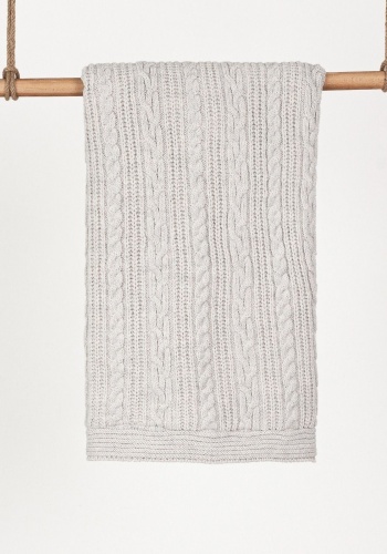 Saç örgülü iç kısmı welsoft triko bebek battaniyesi