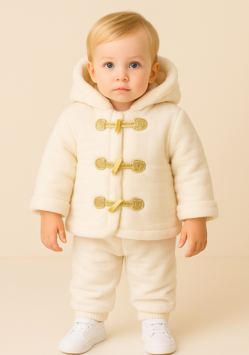 Kapşonlu Bebek Mont | Kız Bebek | 6 - 24 Ay | İçi Wellsoft