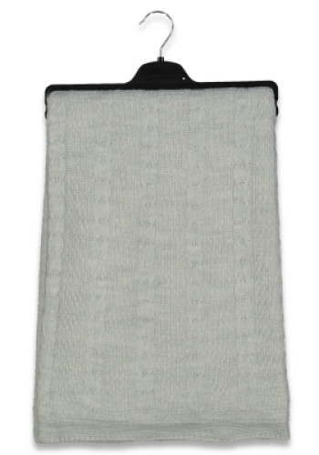 Unisex iç kısmı welsoft- triko- örgü desenli battaniye