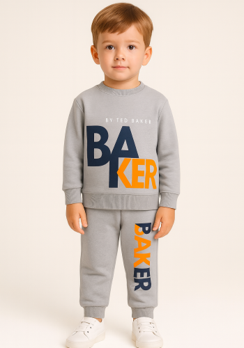 Erkek Çocuk by ted baker yazılı gri renk eşofman takımı