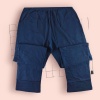 Erkek Düğmeli Pamuklu Uzun Kollu Pijama Takımı - Mavi 100% Pamuklu Uyku Seti