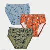 3lü Erkek Çocuk Desenli Slip -  1-6 Yaş