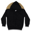 Erkek çocuk kapşonlu kanguru cepli bağcıklı sweatshirt