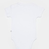 Unisex jakar desenli 2li Yarım Kol Organik Bebek Body - Beyaz/Ekru - 3 - 24 ay