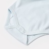 Erkek bebek kısa kol organik pamuk bebek body mavi set 3 - 3-24 ay - çıtçıtlı bady