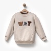 Erkek Çocuk way your own nakışlı uzun kollu bisiklet yaka sweatshirt