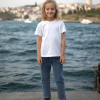 Kız Çocuk Kot Pantolon | Beli Lastikli