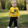 Erkek Çocuk Sarı Sweatshirt | Kalın Dokulu | Uzun Kollu | 1 - 4 Yaş