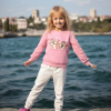 Kız Çocuk Sweatshirt | Sincap Desenli |  Pembe | 6 - 24 Ay