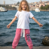 Kız Çocuk Barbie Desenli Pamuklu Alt Eşofman | 5-6-7-8 Yaş | Pembe