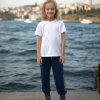 Kız çocuk you really yazı baskılı bağcıklı alt eşofman - lastikli - lacivert renk - cepli - 5 - 8 yaş