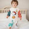 Erkek Bebek snopy baskılı-beyaz renk-uzunkollu-pantolonlu 2li takım