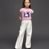 Kısa Kollu Kız Çocuk Bisiklet Yaka T-shirt | Pembe | 8 - 12 Yaş