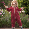 Önde Düğmeli Bebek Polar Tulum | Pembe | 9-12-18-24 Ay