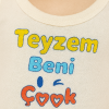 Ünisex Teyzem Beni Çok Seviyor Yazılı Sıfır Kollu Çıtçıtlı Bady