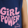 Kız Çocuk Girl Power Baskılı Askılı Kollu Şortlu Pijama Takımı