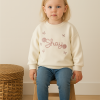 Kız Çocuk Shay Nakışlı Uzun Kol - 3ip - Yeşil Renk Sweatshirt