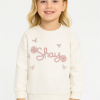 Kız Çocuk Shay Nakışlı Uzun Kol - 3ip - Yeşil Renk Sweatshirt