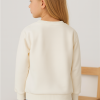 Kız Çocuk Uzun Kollu Lıttlf Thıngs Yazılı Çiçek Baskılı Sweatshirt
