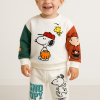 Erkek Bebek Snopy Baskılı - Uzunkollu - Pantolonlu 2li Takım