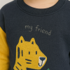 Erkek Bebek Friend Wild Yazılı Köpek Baskılı 2li Takım
