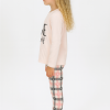 Kız Çocuk Love Baskılı Uzun Kollu Pamuklu Pijama Takımı - 6 - 15 Yaş