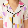 Kız Bebek Kalpli Pijama Takımı
