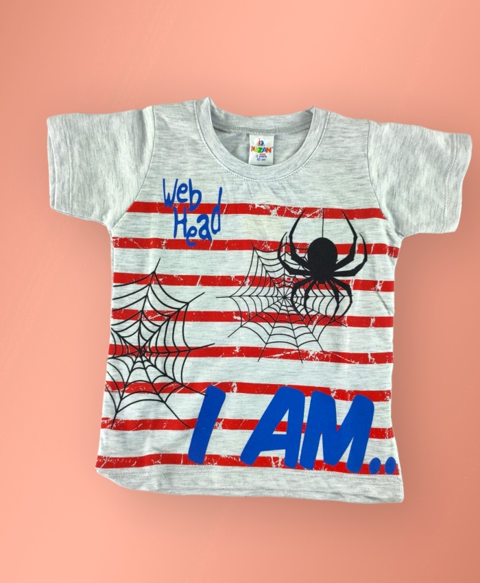 Erkek Çocuk Şortlu 2li Takım | Mavi & Beyaz & Kırmızı | Şort & Tshirt Takım