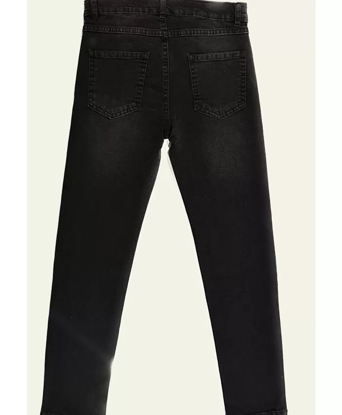 Erkek Çocuk Siyah Kot Pantolon 8-12 Yaş Slim Fit Pamuk Kumaşlı Jeans - Özellikler ve Bakım Önerileri