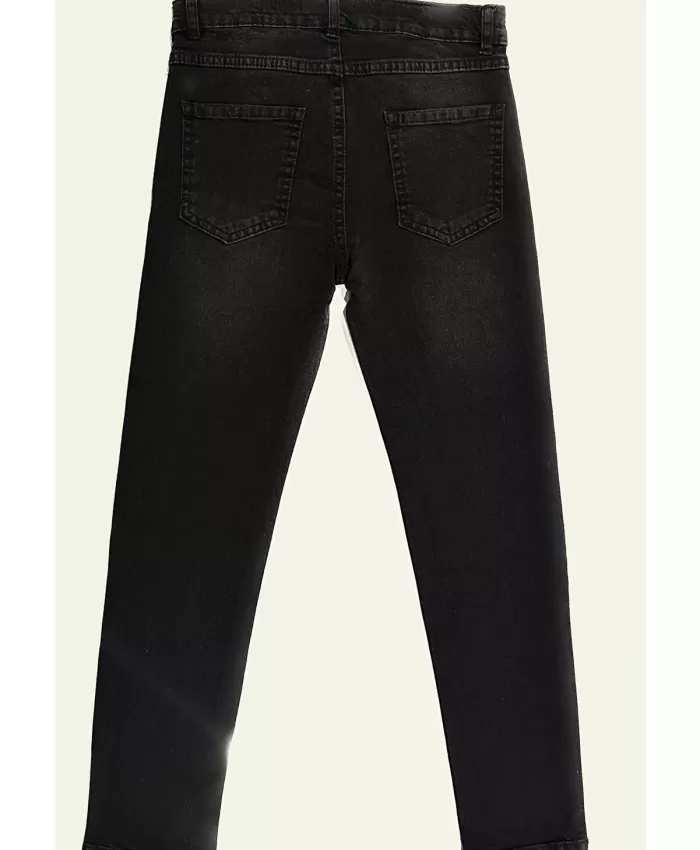 Erkek Çocuk Siyah Kot Pantolon | 8-12 Yaş | Slim Fit