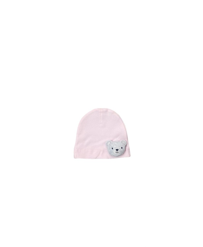Bebek şapkası - organik - hayvan figürlü - penye - 0- 3 ay